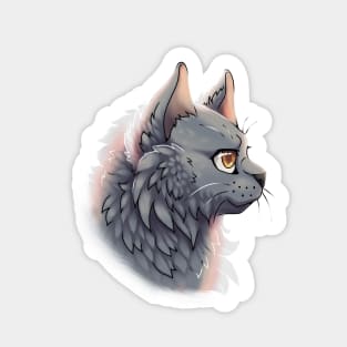 Blue British Longhair Side Portrait Sticker